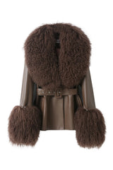 Betty Leather Jacket Chocolate