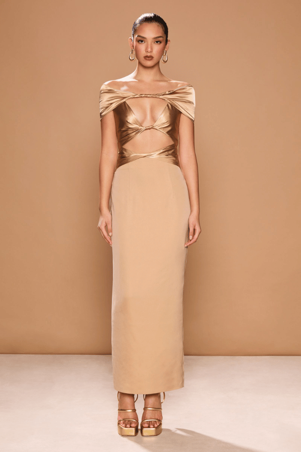 Sonya Moda | Pisa Dress Rosa Gold | Girls with Gems
