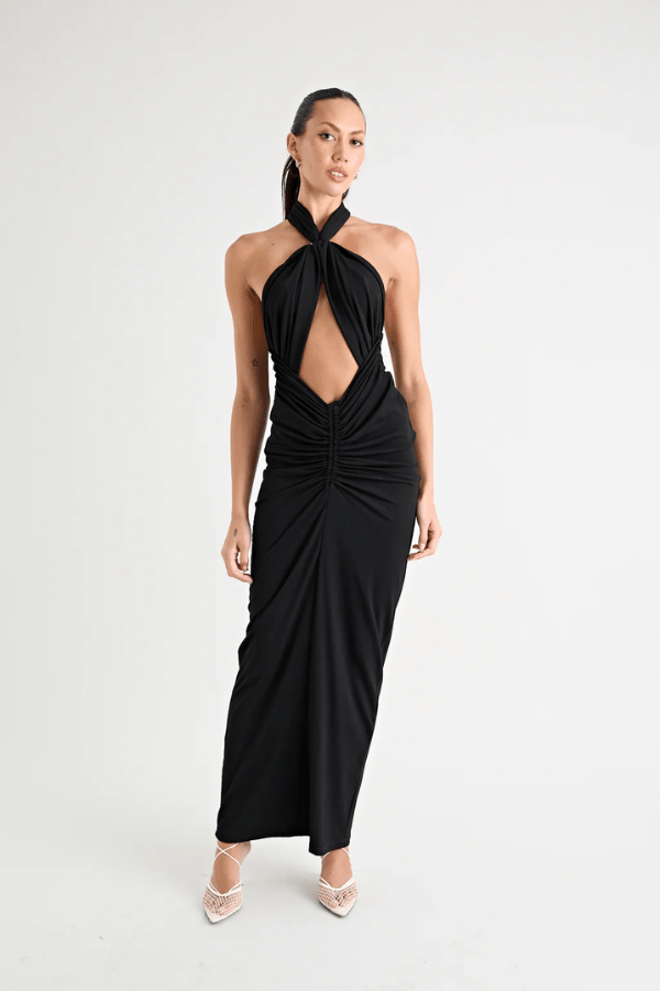 Pfeiffer | Victoria Maxi Dress Black | Girls with Gems