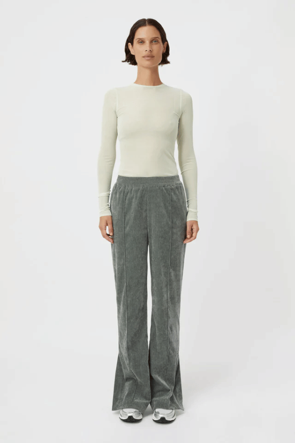 Camilla and Marc | Aneta Velour Track Pant Agave | Girls With Gems