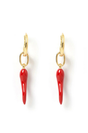 Arms of Eve | Cornicello Red Charm Earrings | Girls with Gems
