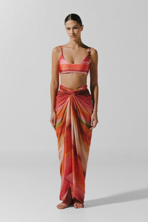 Malaki Maxi Pareo Mil Colores by Baobab, sheer mesh wrap skirt, perfect for beach or resort styling