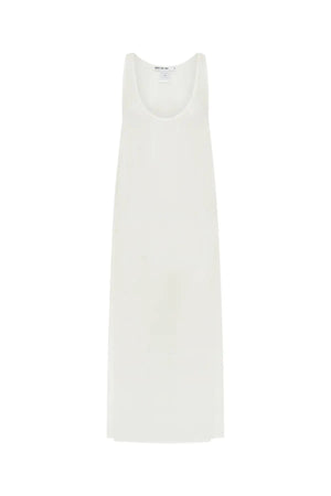 Sheer Tunic Dress White