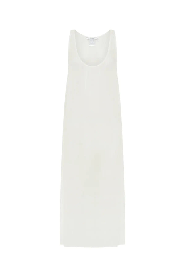 Sheer Tunic Dress White