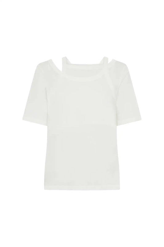 Layered Tee White