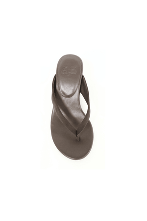 Dani Wedge Chocolate by Sneaky Link, Suede open-toe wedge slide with a minimalist silhouette for elevated everyday off-duty styling.