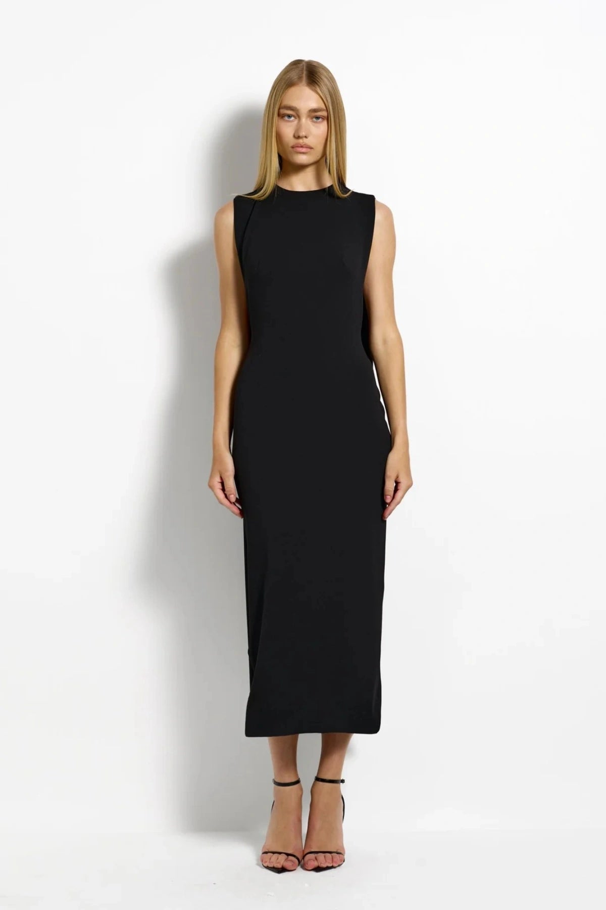 effie midi dress Kaya Midi Black — Midi Dresses
