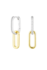 Avant Studio | Celine Earrings Silver Pavé/Gold | Girls with Gems