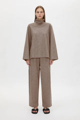Sabine Lounge Top Chocolate Marle