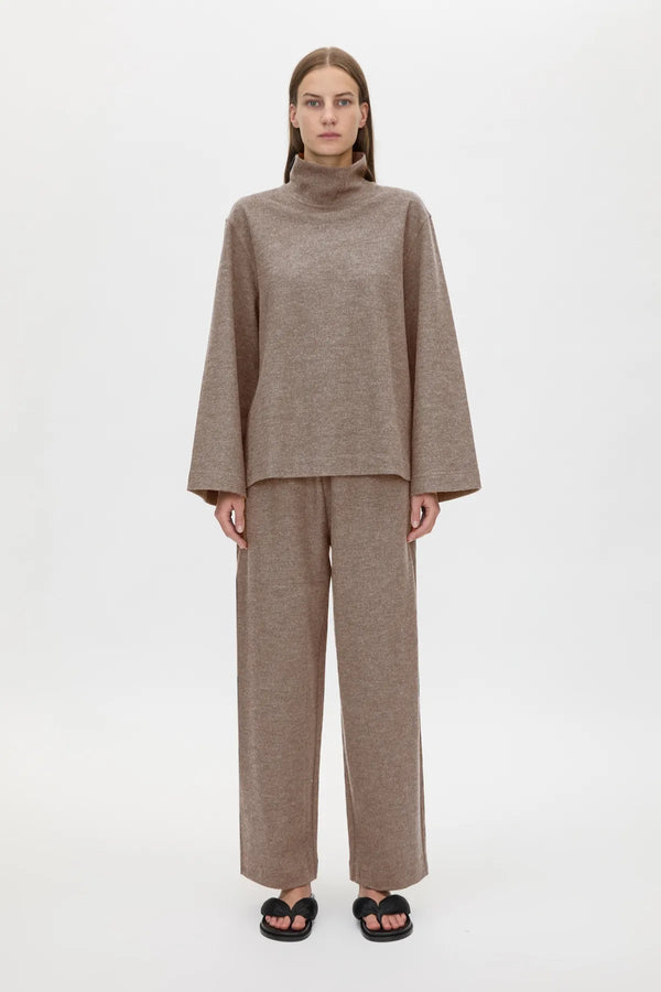 Sabine Lounge Top Chocolate Marle