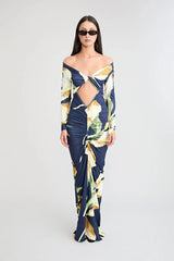 Loni Long Sleeve Dress by Pfeiffer, ruched long sleeve jersey dress, perfect for day to night styling