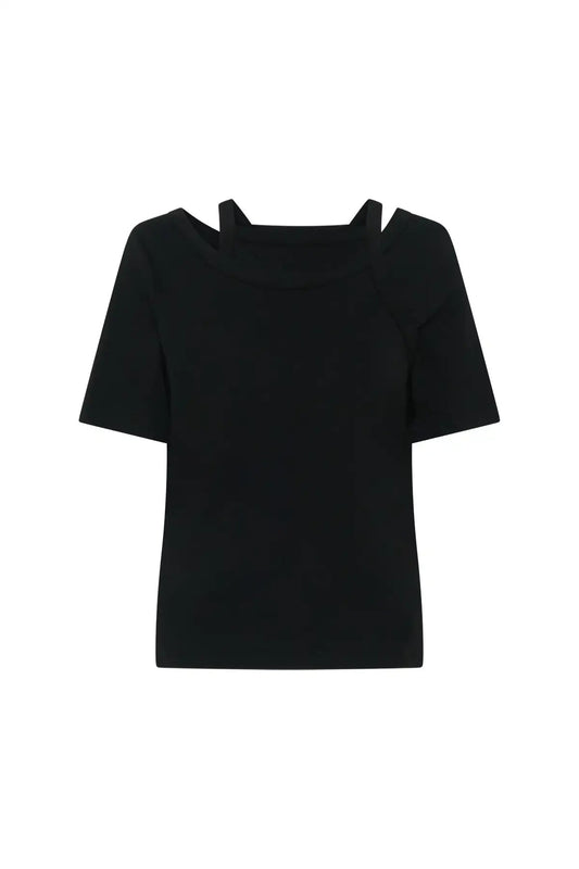Layered Tee Black