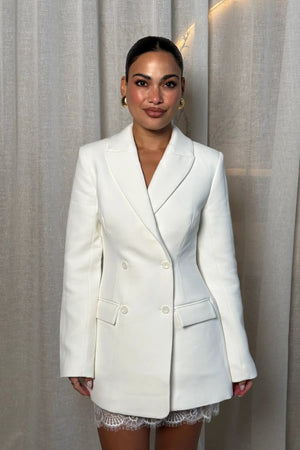 Carissa Mini Skirt White