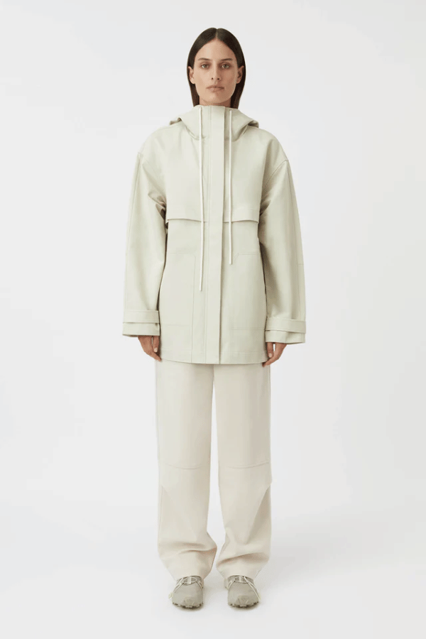 Camilla and Marc | Hadley Coated Cotton Jacket Lichen White | Girls with Gems
