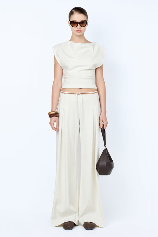 Devyn Beaded Pant Cream