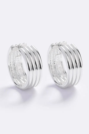 Bondi Waves Hoops Silver