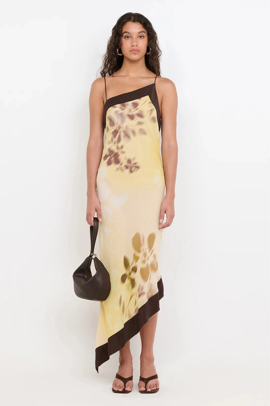 Blaise Asym Midi Dress by Bec + Bridge, a floral georgette midi with asymmetric neckline and V-back. Perfect for day to evening.
