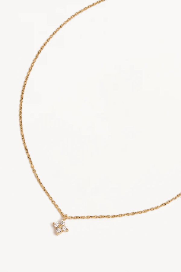 By charlotte | 18k Gold Vermeil Crystal Bloom Necklace | Girls with Gems