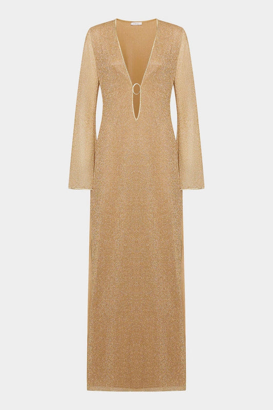 Lumiere O-Long Kaftan Gold