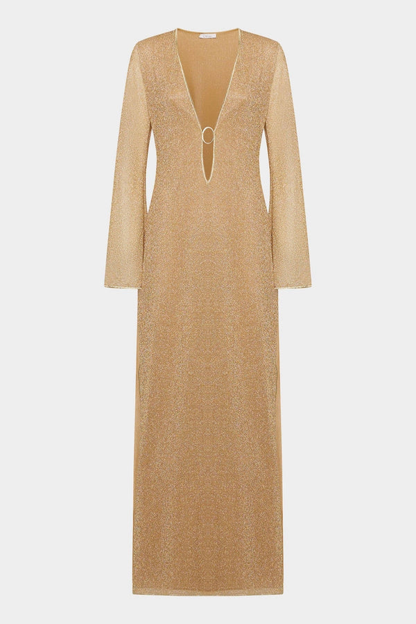 Lumiere O-Long Kaftan Gold