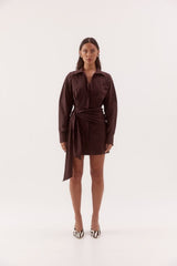 Marlowe Shirt Dress Espresso
