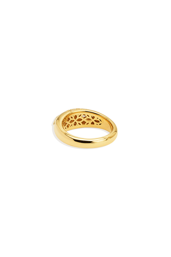 By Charlotte | 18k Gold Vermeil Watchful Gaze Ring | Girls With Gems
