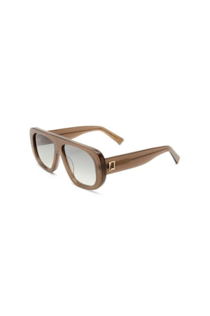 The Dionne Mushroom by Luv Lou - oversized aviator sunglasses with tort frame and brown lenses, perfect for modern everyday styling.