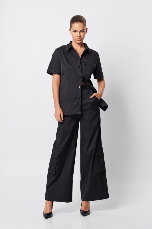 Mossman | Rivello Shirt Black | Girls With Gems