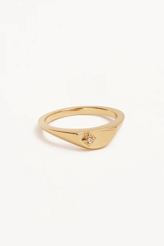 By charlotte | 18k Gold Vermeil Lotus Ring | Girls with Gems