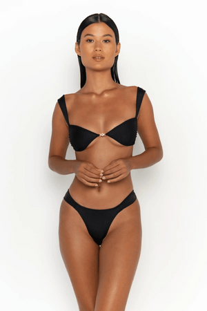 Sommer Swim | Soriya Top Nero | Girls With Gems