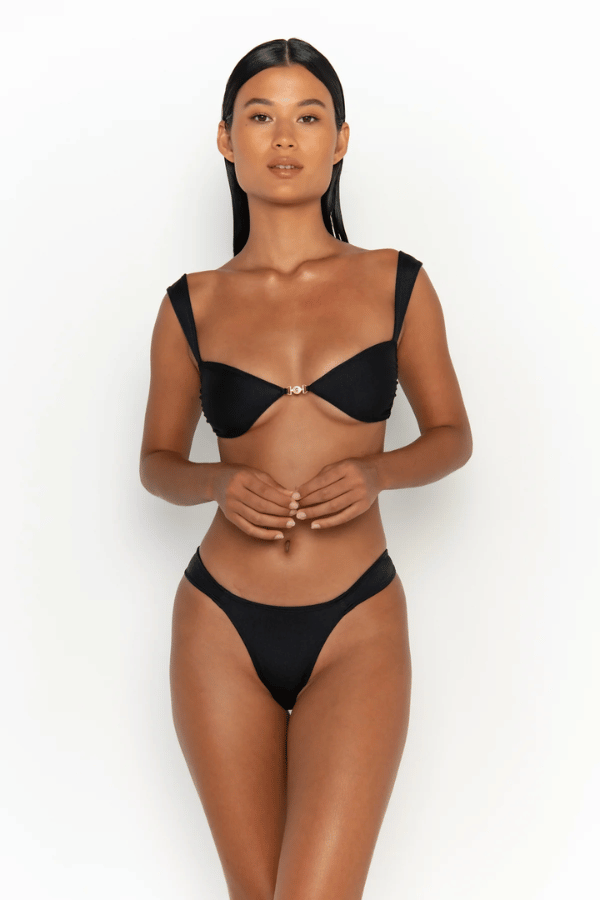 Sommer Swim | Soriya Top Nero | Girls With Gems