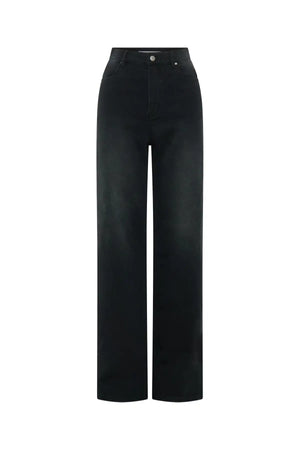 Celine High Rise Stretch Jean Black Wash