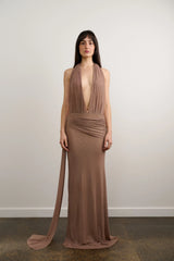 Natalie Dress Rhinestone Toffee