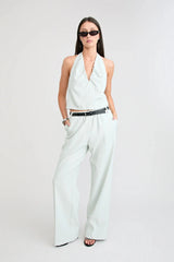 Santo Wide Leg Pant by Pfeiffer, soft tailored wide leg pants with elastic waist, perfect for work or elevated everyday styling