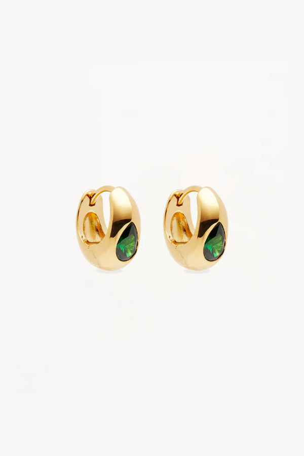 By Charlotte | 18k Gold Vermeil Magnetic Hoops | Girls with Gems