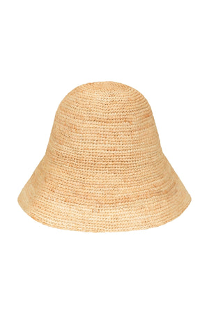 Shoal Bucket Raffia Crochet Packable Natural
