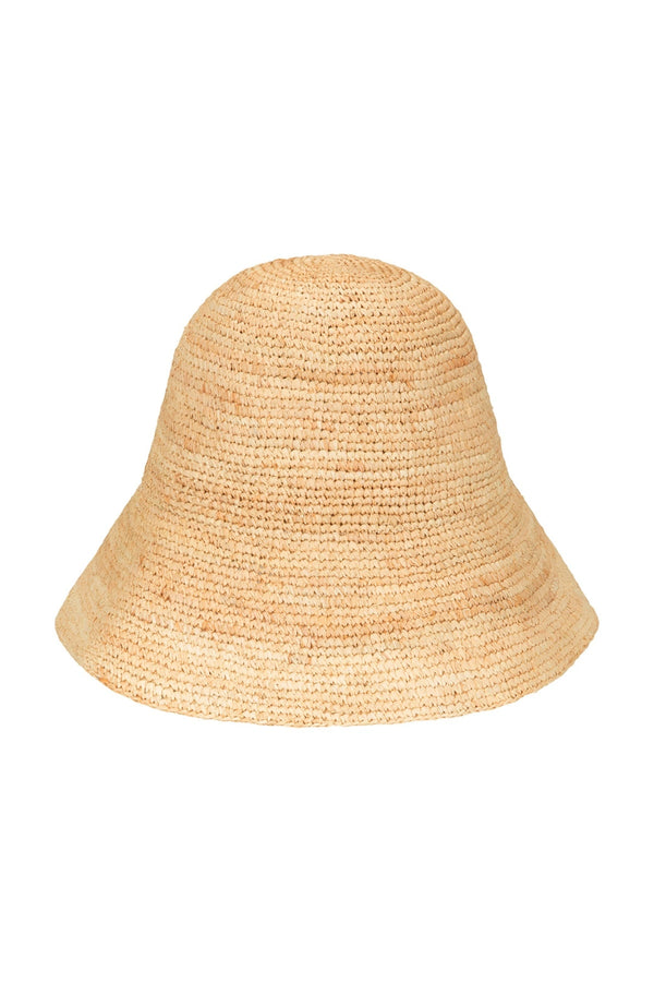 Shoal Bucket Raffia Crochet Packable Natural