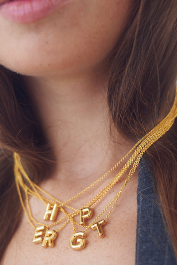 Avant Studio | Nouvelle Letter Necklace | Girls with Gems