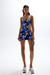 Cin Cin Swim | Ace Cut-Out Mini Dress Hibiscus Blue | Girls with Gems