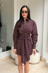 Marlowe Shirt Dress Espresso