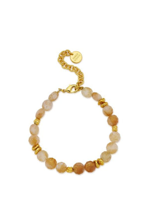 Claret Bracelet by Amber Sceats, citrine quartz and gold bracelet, perfect for elevated everyday styling