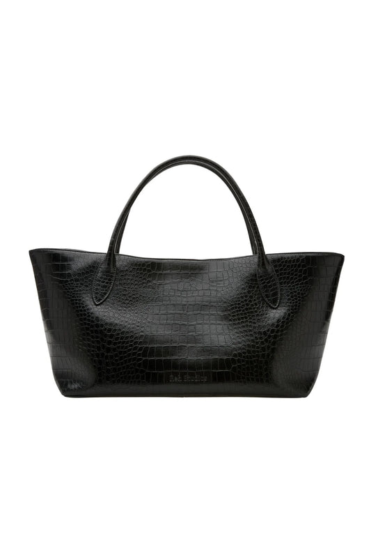 Marlow Tote Croc Embossed by Reh Studios, leather tote with structured design. Perfect for work, travel, or everyday use.