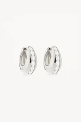 By Charlotte | Magic of You Hoops Sterling Silver | Girls with Gems