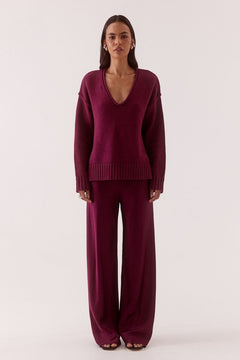 Blake Bias Pant Blackberry