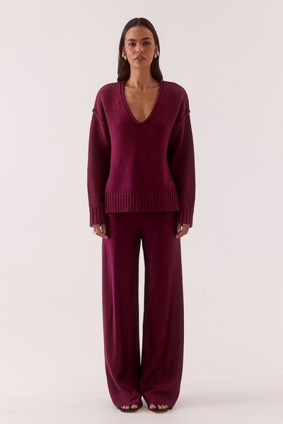 Blake Bias Pant Blackberry