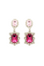 House of Emmanuele | Dynasty Angelina Rose Pink Earring | Girls With Gems