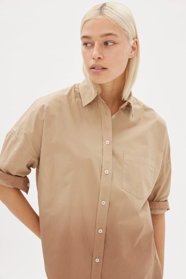 LMND | The Dip Dyed Chiara Shirt Wholegrain | Girls With Gems