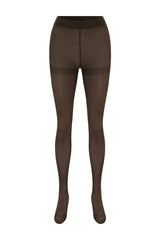 Instock HAZE 50 denier brown tights, soft durable everyday essential designed in Sydney and made in Italy.