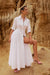 Mossman | Fixation Maxi Shirt Dress White | Girls with Gems