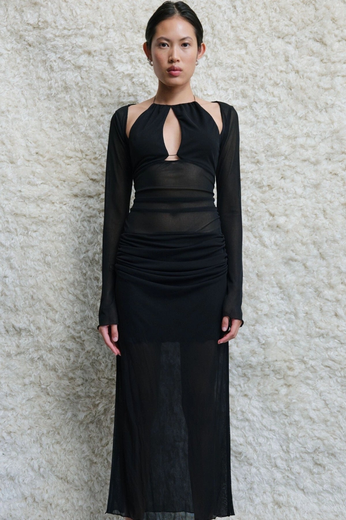 Ari Cutaway Dress Black